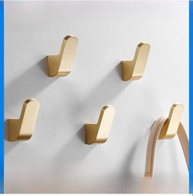 Resim Shineyee Bronz Telkari Duvar Takımı - Otel Banyo Oturma Odası Giysi Towel Askısı - Dayanıklı Tek Kanca Delme Montajlı Dekoratif Aksesuar 