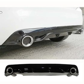 Resim Genel Markalar Peugeot 308 Uyumlu Race Difüzör Piona Black + Egzoz Ucu Kromlar 2013 Ve Üzeri 