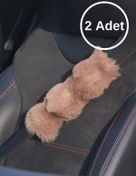 Resim TASARIM ARABAM ATİKE ELİF AKIN Daisy Kürk Kemer Konforu Camel 2 Adet 