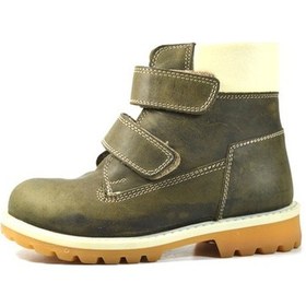 Resim Toddler T.1023 Hakiki Yağlı Deri Haki Erkek Çocuk Bot (462079582) Haki 