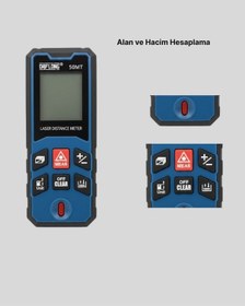 Resim Profesyonel Lazer Metre Hassas Ölçüm Ve Semeglbl - 17 Dijital Ekran 