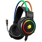 Resim GameBooster Firefly GB-H18L RGB 7.1 USB Kablolu Kulak Üstü Oyuncu Kulaklığı 