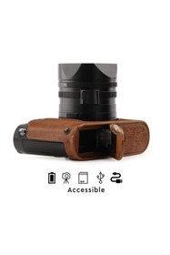 Resim MegaGear MG1400 Leica Q (Typ 116) Hakiki Deri Kamera Çantası 