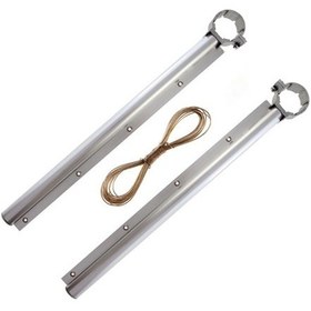 Resim Alüminyum Balkon Çamaşırlık Kurutmalık Balkon Çamaşır Askısı Alüminyum Gri 