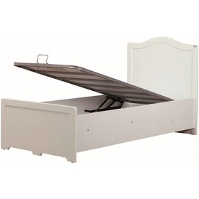 Resim Meltem Kids Classy Krem Genç Odası Tek Kişilik Amortisörlü Karyola 100x200 Cm 