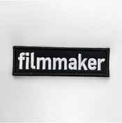 Resim Ex Patch Siyah Zemin Filmmaker Yazılı Patch - 10x3 Cm 