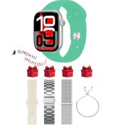 Resim Reeder Uyumlu Su Yeşili Akıllı Saat Watch 10 Mini Kordon Hediyeli Amoled Ekran 41MM 