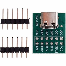 Resim Robizstore-Usb Type C To 12 Pin Dip Çevirici Pcb Adaptör Kart 