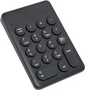 Resim CCYLEZ Sayısal Klavye, 18 Tuşlu Tuş Takımı, Ofis Numarası Pedi, 2,4 GHz Kablosuz Klavye, Ergonomik Eğim Tasarımlı, İş için Sabit Sinyal İletimi (siyah) 