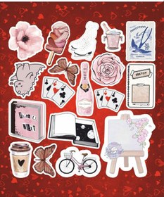 Resim Sweety Temalı Sticker Seti Laptop Ajanda Pc Tablet Telefon Defter Etiket Bullet Journal Diğer 