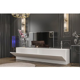 Resim Givayo River Tv Ünitesi Beyaz 