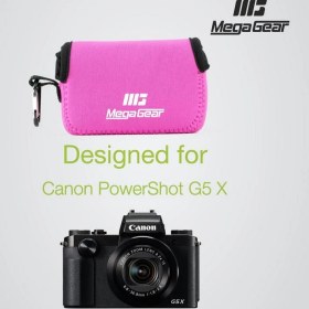 Resim Megagear MG682 Powershot G5 X, G5 X Mark II Neopren Kamera Kılıfı 