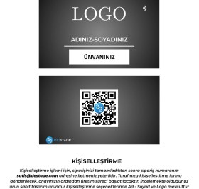 Resim Destade Nfc ve Qr Kod Özellikli Temassız Dijital Kartvizit 