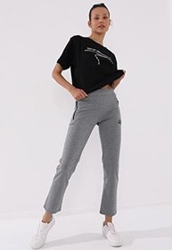 Resim TOMMY LIFE TOMMYLIFE İndigo Fermuar Cepli Rahat Form Klasik Paça Eşofman Altı, T02BY-94195 