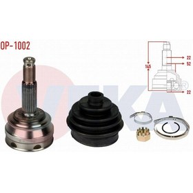 Resim Opel Ascona C 1.3 22x22x52 Uzunluk 145 Mm 1981-1988 Aks Kafası Sol-sağ Ön Dış 901571131 