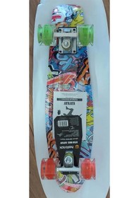 Resim Hattrıck Ht60 Sılıkon Teker Işıklı Kaykay Çok Renkli 