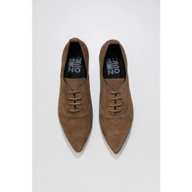 Resim Bueno Shoes Vizon Süet Kadın Düz Ayakkabı 