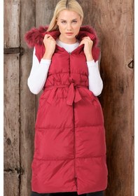 Resim Z6744 Dewberry Bayan Yelek-açık Bordo Açık Bordo 