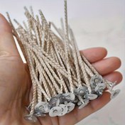 Resim 50 Dumanı Olmayan Mum Fitili 2.59/8.99/11.99/15.01 cm Büyük Tabanlı Ev Tipi Örgülü Mum Fitili Yağ Lambası İpi 