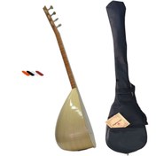 Resim KARAHAN Profesyonel Ihlamur Uzun Sap Bağlama Saz Seti 