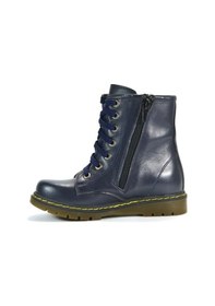 Resim Bayrak Hakiki Deri Lacivert Fermuarlı Erkek Çocuk Postal Bot (520932871) Lacivert 