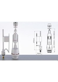 Resim Hakersan 1011 Rezervuar İç Takım Basmalı Sistem Beyaz 