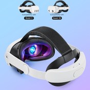 Resim Meta Quest 3/3s için Ayarlanabilir Rahat Süngerli Baş Kayışı - Oculus Quest3 Aksesuarları 