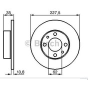 Resim Bosch 0986478063 Ön Fren Aynası M131 1600 2 Adet 