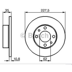 Resim Bosch 0986478063 Ön Fren Aynası M131 1600 2 Adet 