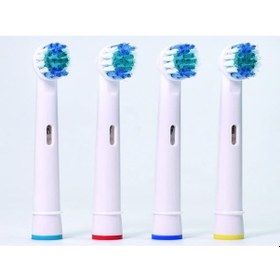Resim Soft Bristles Diş Fırçası Yedek Başlığı Cross Action Uyumlu 4 Adet 