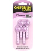Resim California Scents Calfornia Scents Vent Clip Lavender Lavanta Çiçeği Parfümlü Kalorifer Geçme Koku 4'lü Set 
