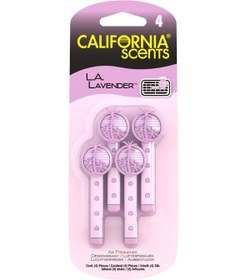 Resim California Scents Calfornia Scents Vent Clip Lavender Lavanta Çiçeği Parfümlü Kalorifer Geçme Koku 4'lü Set 