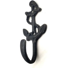 Resim Angel Of Life Antika Tarz Dekoratif Pirinç Halatlı Çapa Denizci Gemici Askı - 95X42MM Oksit 