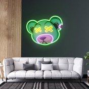 Resim Dead Bear Cartoon Neon Tabela 