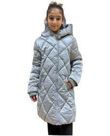 Resim Benitto Kids Kız Çocuk Kapüşonlu Kaban 51329 Gri 