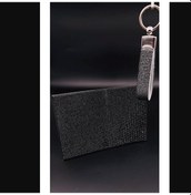 Resim Siyah Taşlı Ruhsatlık Ve Anahtarlık Takım 