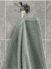 Resim Ladın Pamuk Banyo Havlusu 70x140 Haki Yeşil 