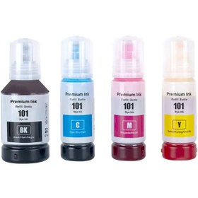 Resim Duruink EPSON ECOTANK ET2800 101 103 UYUMLU MÜREKKEP SETİ 127ML SİYAH+3X70ML RENKLİ 