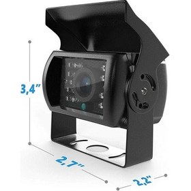 Resim Audiomax Otobüs Tır Kamyon'lara Uygun Gece Görüşlü Geri Kamera 