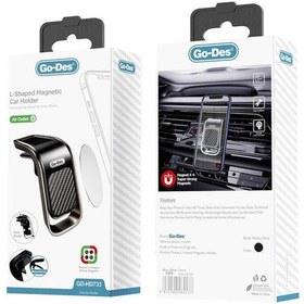Resim Go Des GD-HD733 L-Shaped Magnetic Araç Telefon Tutucu - ZORE-221206 