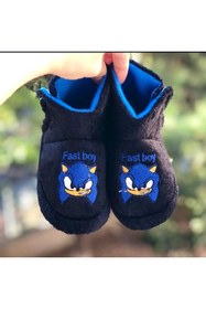 Resim Pandalina Cırtlı Çocuk Panduf Kaydırmaz Taban Hızlı Çocuk Figürlü Terletmez Üşütmez Anaokulu Kreş Ev Pandufu 