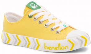 Resim United Colors of Benetton Bnt 22Y 30624 Sarı Bayan Ayakkabı Bayan Spor 