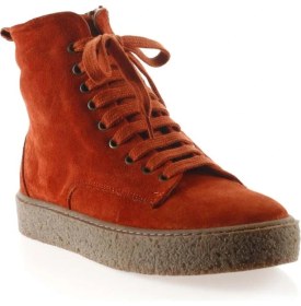 Resim Bueno Shoes Kiremit Süet Kadın Düz Bot 
