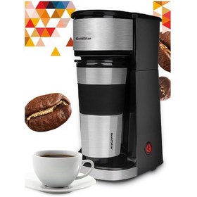 Resim Goldstar ST-7312 Termos Bardaklı Kişisel Filtre Kahve Makinesi 