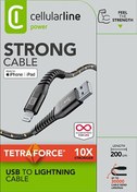 Resim Siyah Tetra Force 2M Lightning Kablo Cellular Line