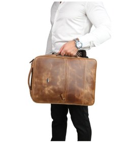 Resim Mft Leather Hakiki Deri Unisex Sırt Çantası - Napoli 4212 Tiguan Taba 