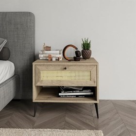 Resim Merlin Mobilya DİAMOND 2 Bölmeli Hazeran Detaylı Komodin 