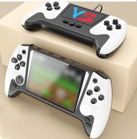 Resim Honeybeeshop 1 Adet Sıdakeye Retro Taşınabilir Oyun Konsolu 3.5 İnç Ekran Abs Malzeme Şarj Edilebilir Pil Tekli Beyaz 