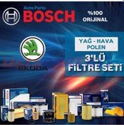 Resim Skoda Fabia 1.6 Tdı Bosch Filtre Bakım Seti 2010-2013 (495302987) 