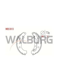 Resim Walburg Fren Pabuc Balata Arka Ford Transıt Connect 1.8 Tdcı Levyelı 228x57 Mm 2002-2013/transıt Connect 1.8i 16v 2002-2013 